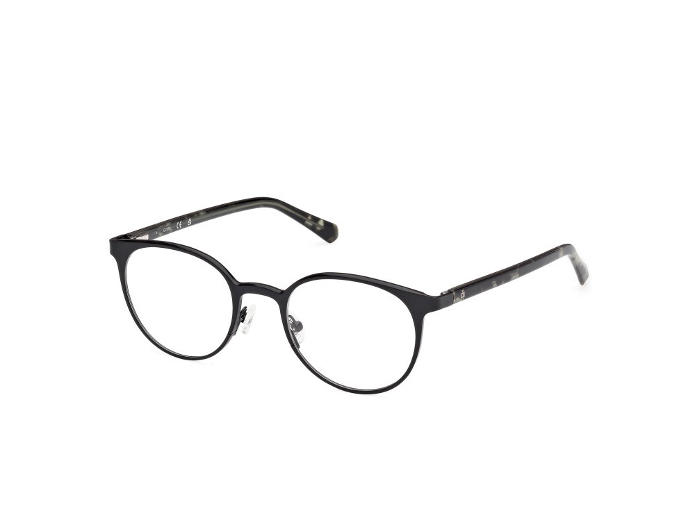 Occhiali da vista Guess GU50192 (002) colore nero opaco - verde scuro avana forma rotondo 