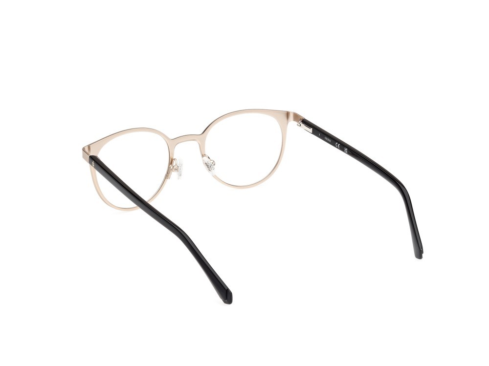 Occhiali da vista Guess GU50192 (032) colore oro pallido lucido - nero lucido forma rotondo 