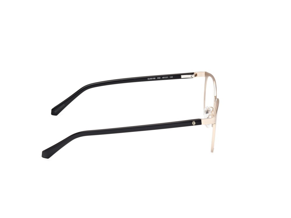 Occhiali da vista Guess GU50192 (032) colore oro pallido lucido - nero lucido forma rotondo 