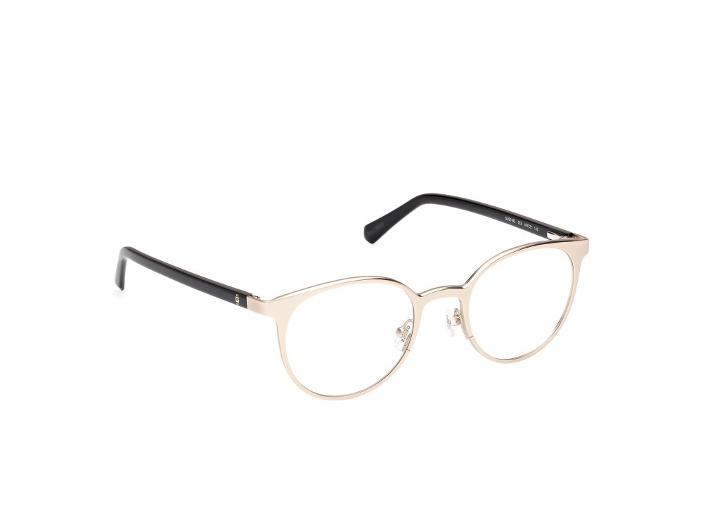 Occhiali da vista Guess GU50192 (032) colore oro pallido lucido - nero lucido forma rotondo 