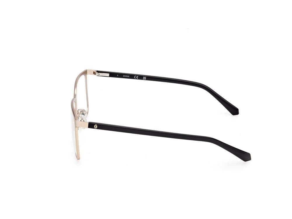 Occhiali da vista Guess GU50193 (032) colore oro pallido lucido - nero lucido forma rettangolare 