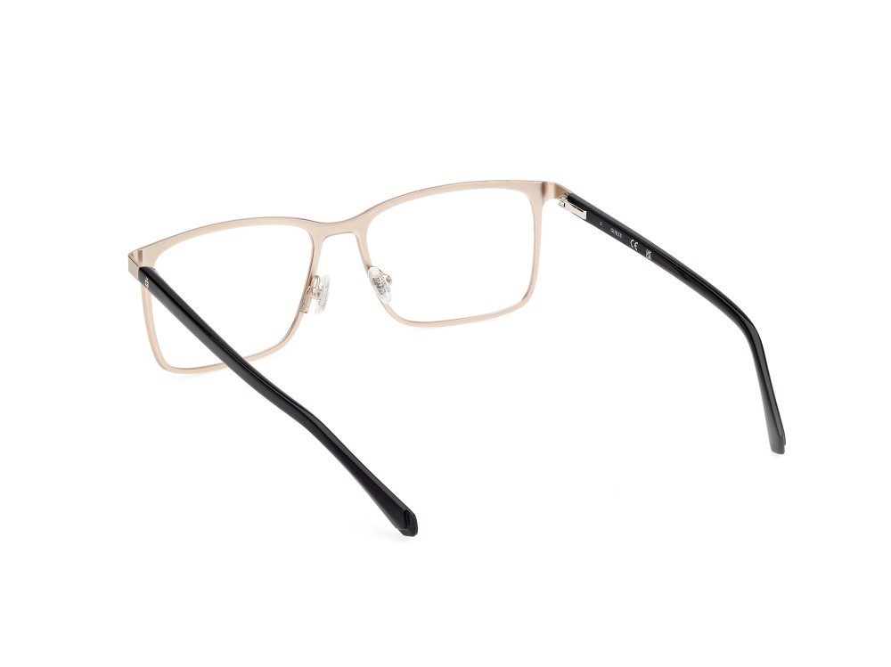 Occhiali da vista Guess GU50193 (032) colore oro pallido lucido - nero lucido forma rettangolare 