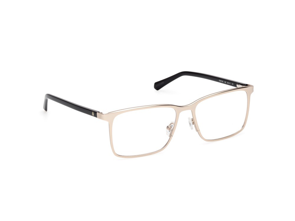 Occhiali da vista Guess GU50193 (032) colore oro pallido lucido - nero lucido forma rettangolare 