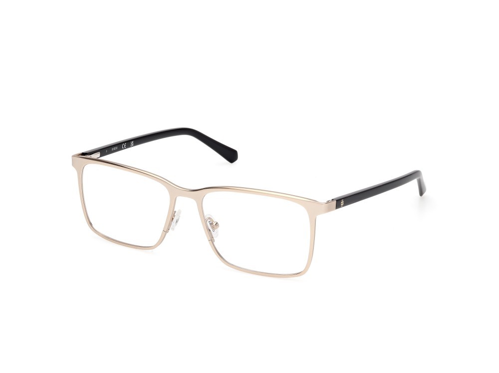 Occhiali da vista Guess GU50193 (032) colore oro pallido lucido - nero lucido forma rettangolare 