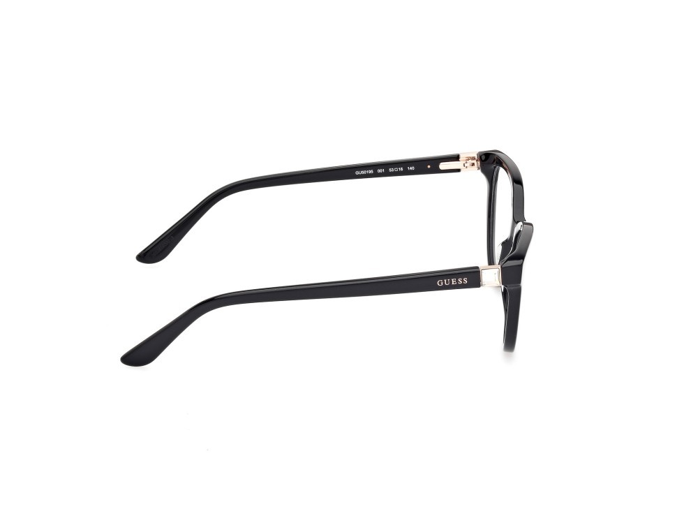 Occhiali da vista Guess GU50195 (001) colore nero lucido forma quadrato 