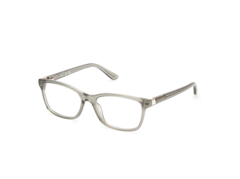 Occhiali da vista Guess GU50196 (095) colore verde chiaro - corno forma quadrato 