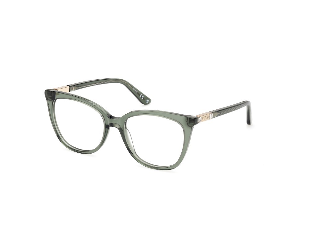 Occhiali da vista Guess GU50197 (093) colore verde chiaro lucido forma quadrato 