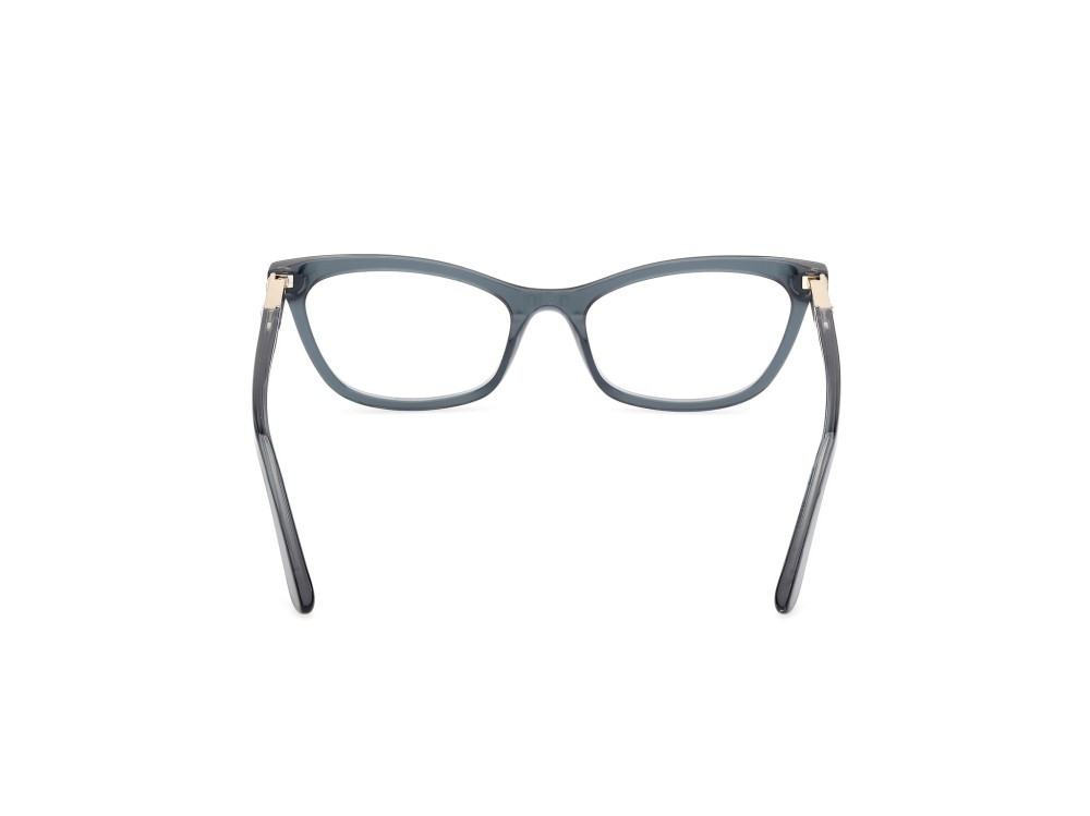 Occhiali da vista Guess GU50198 (090) colore blu lucido forma cat eye 