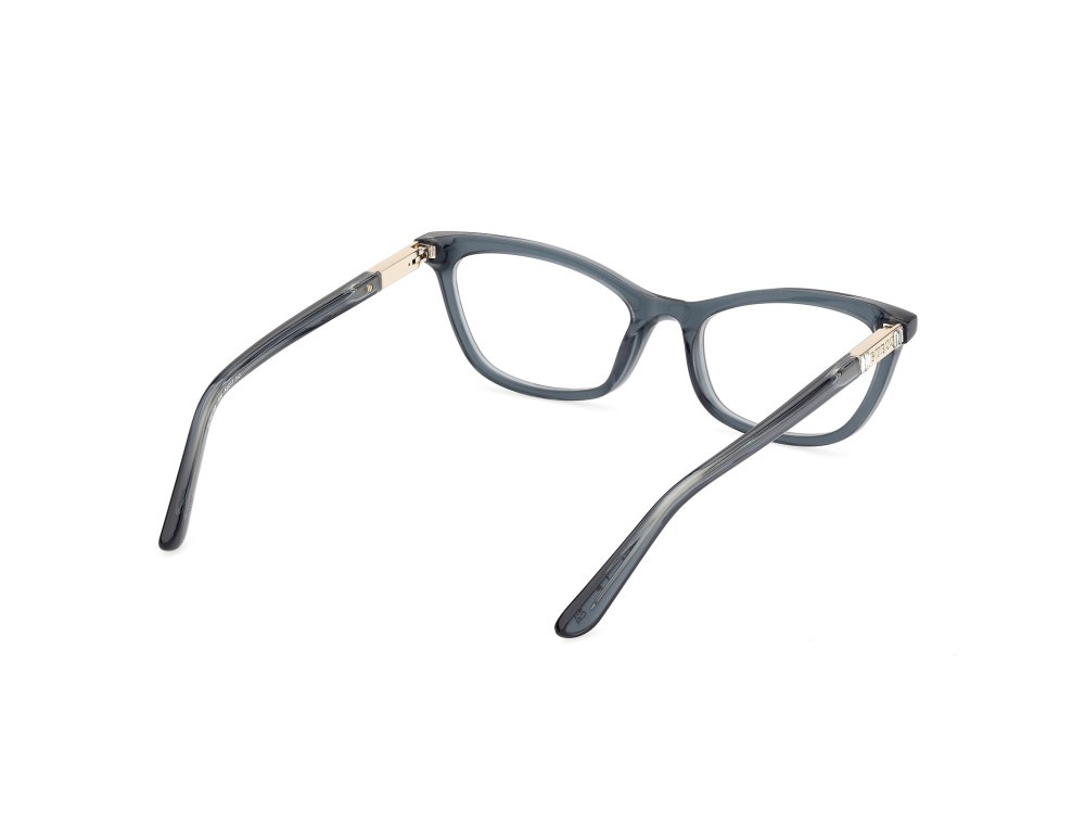 Occhiali da vista Guess GU50198 (090) colore blu lucido forma cat eye 