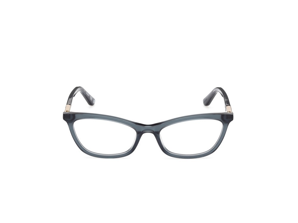 Occhiali da vista Guess GU50198 (090) colore blu lucido forma cat eye 