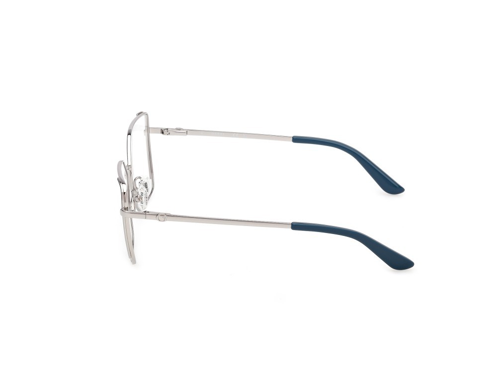 Occhiali da vista Guess GU50223 (010) colore nickel stagno chiaro anticato lucido forma quadrato 