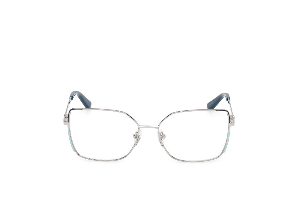 Occhiali da vista Guess GU50223 (010) colore nickel stagno chiaro anticato lucido forma quadrato 