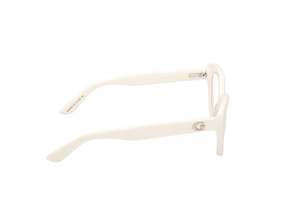 Eyeglasses Guess GU50225 (021) color bianco lucido shape square 
