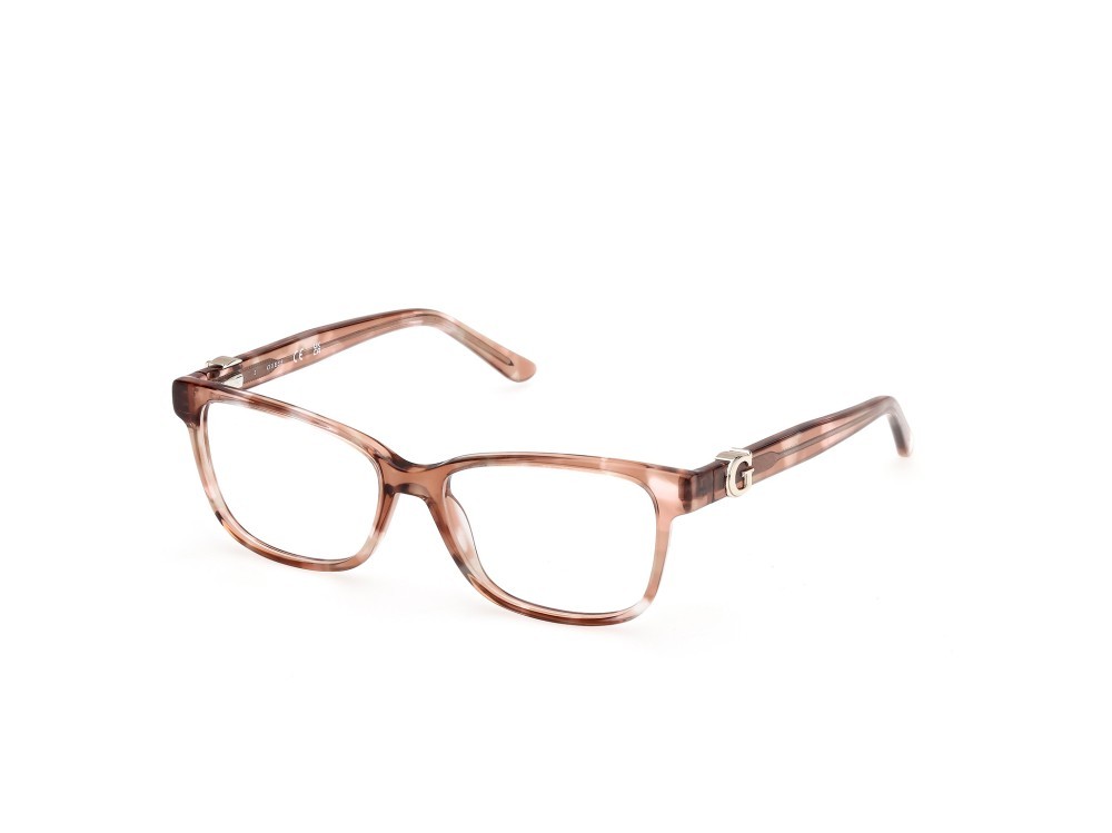 Occhiali da vista Guess GU50227 (059) colore beige lucido forma rettangolare 