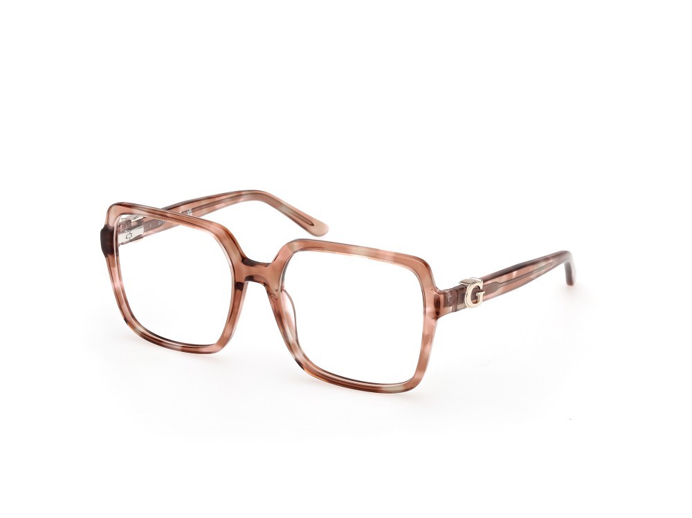 Occhiali da vista Guess GU50228 (059) colore beige lucido forma quadrato 