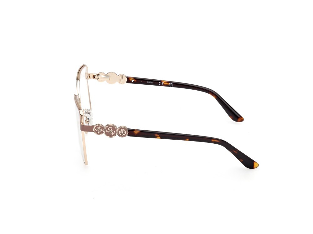 Occhiali da vista Guess GU50229 (058) colore beige opaco - avana scura forma quadrato 