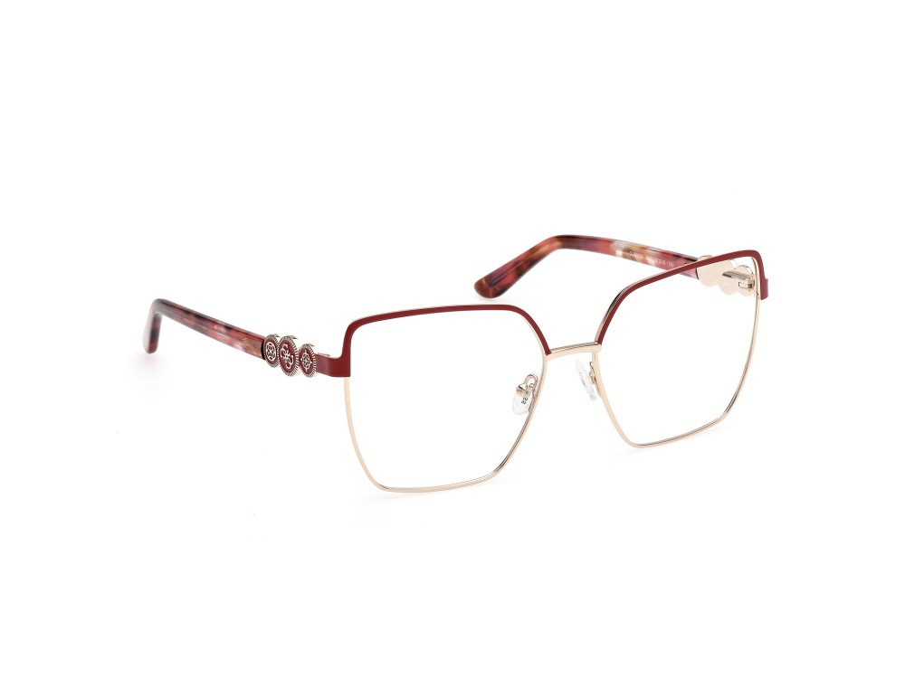 Occhiali da vista Guess GU50229 (067) colore rosso scuro opaco - rosso/avana forma quadrato 