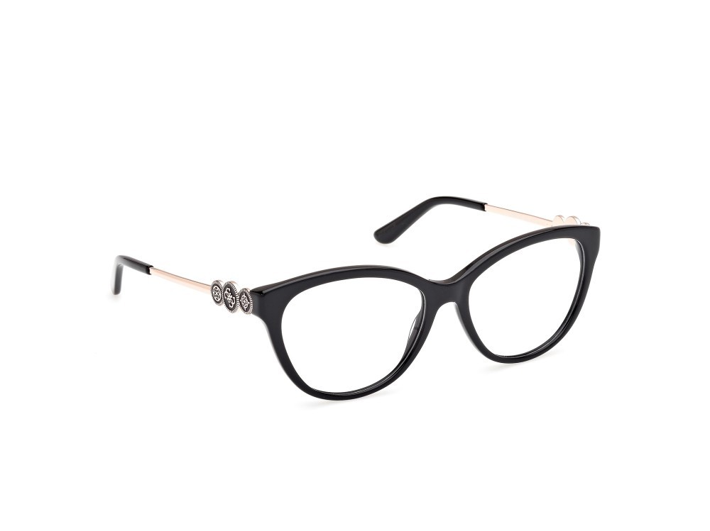 Occhiali da vista Guess GU50230 (001) colore nero lucido forma cat eye 