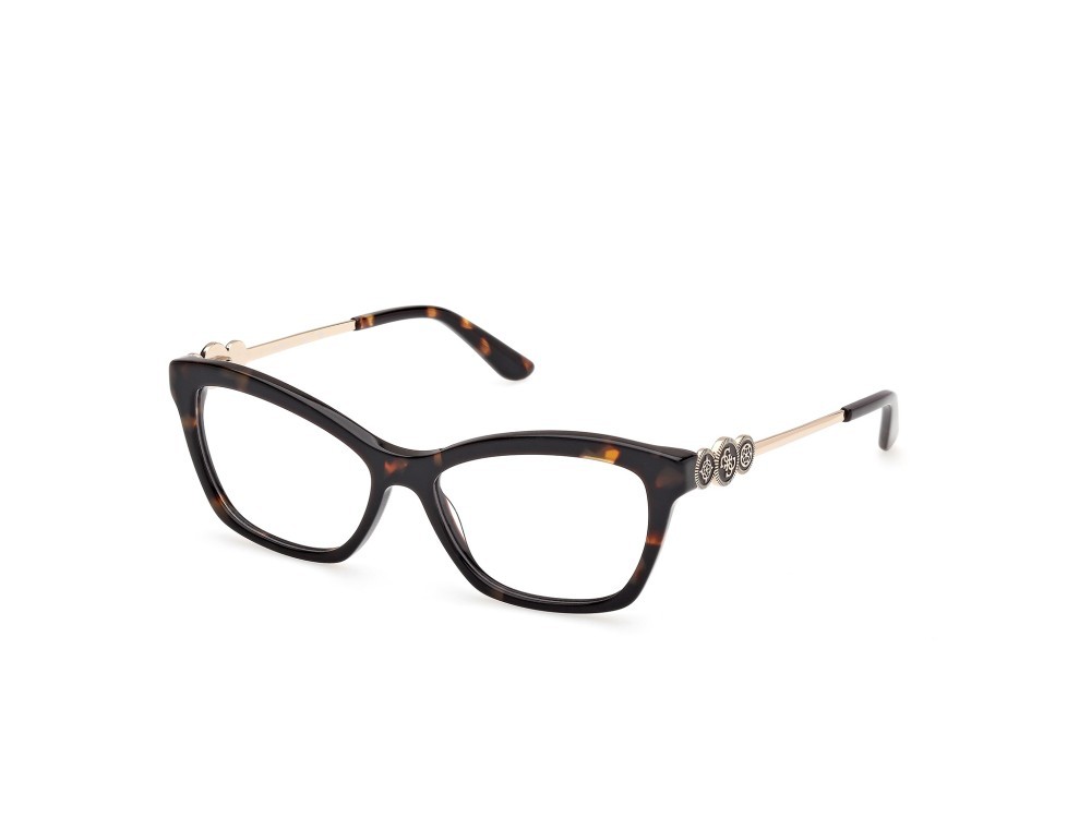Occhiali da vista Guess GU50231 (052) colore avana scura - oro endura lucido forma rettangolare 