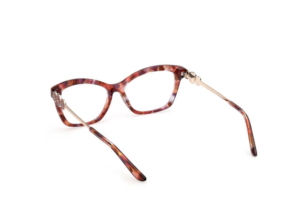 Eyeglasses Guess GU50231 (068) color rosso/avana - oro endura lucido shape rectangle 