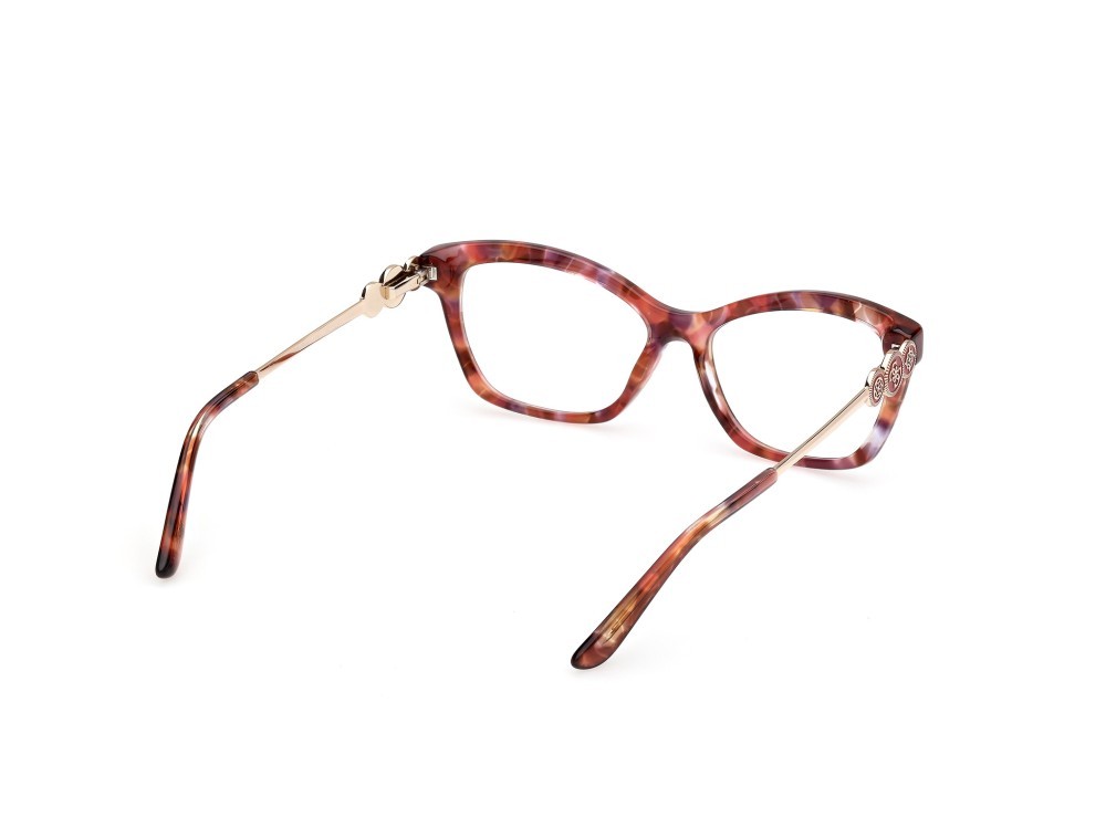 Eyeglasses Guess GU50231 (068) color rosso/avana - oro endura lucido shape rectangle 