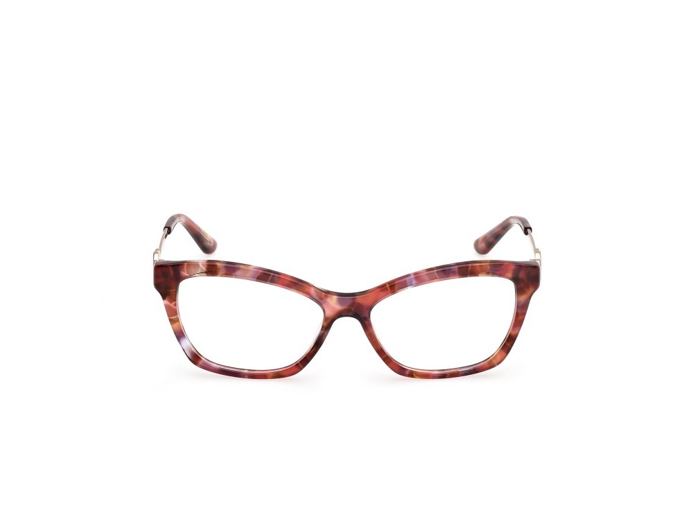 Eyeglasses Guess GU50231 (068) color rosso/avana - oro endura lucido shape rectangle 