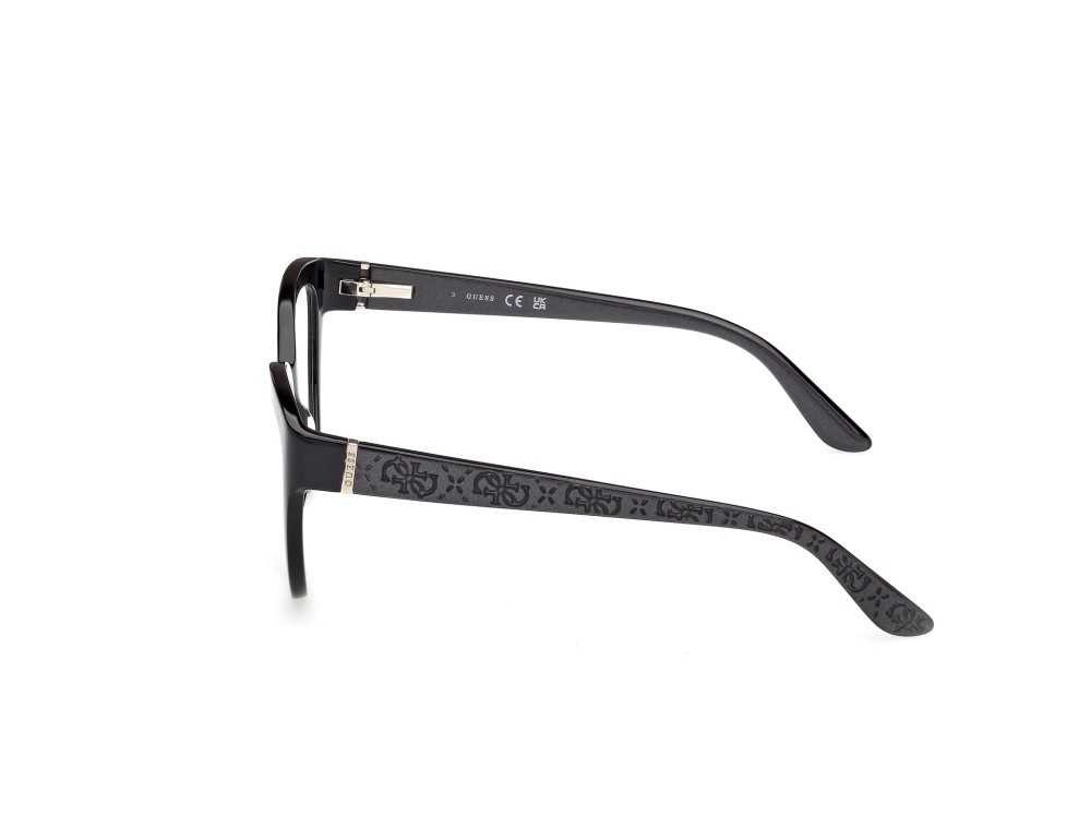 Occhiali da vista Guess GU50232 (001) colore nero lucido - nero perlato forma cat eye 