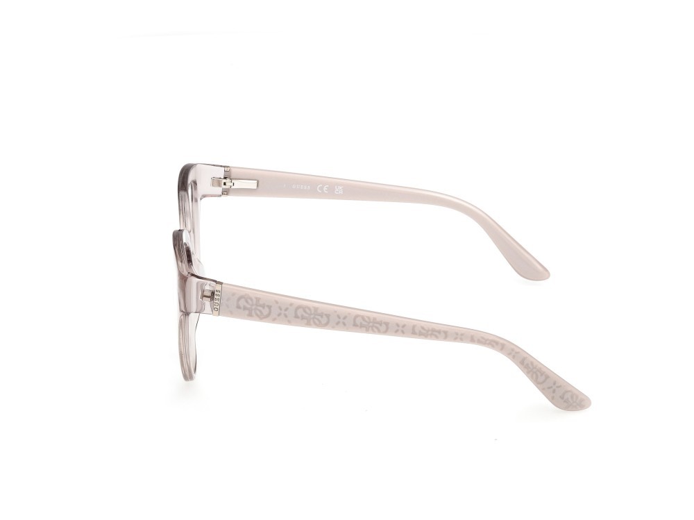 Eyeglasses Guess GU50232 (020) color grigio lucido - grigio perlato shape cat eye 