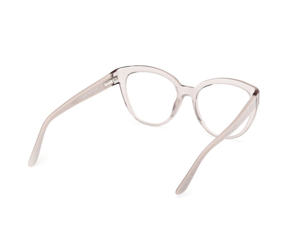 Eyeglasses Guess GU50232 (020) color grigio lucido - grigio perlato shape cat eye 