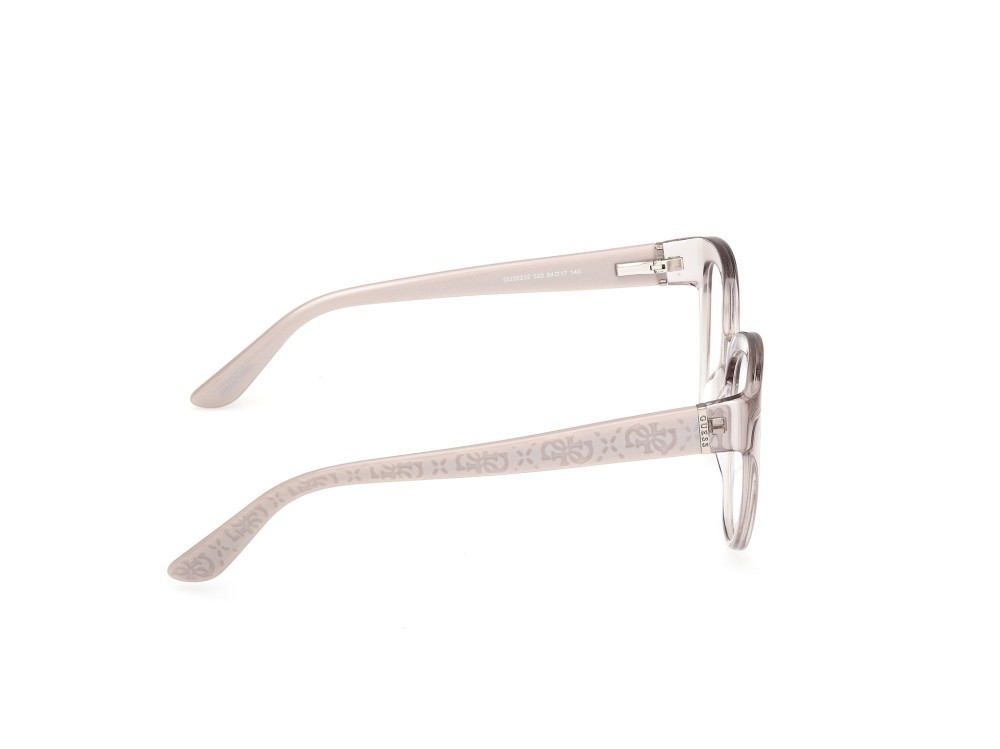 Eyeglasses Guess GU50232 (020) color grigio lucido - grigio perlato shape cat eye 