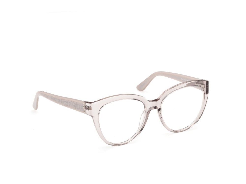 Eyeglasses Guess GU50232 (020) color grigio lucido - grigio perlato shape cat eye 