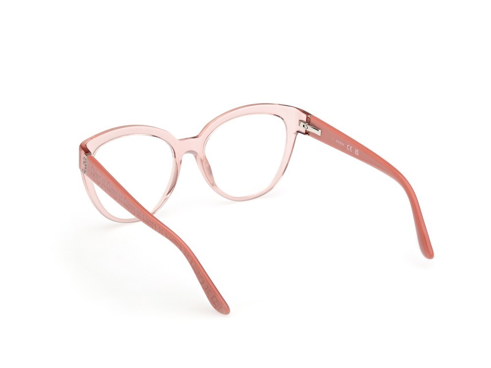 Occhiali da vista Guess GU50232 (072) colore  rosa chiaro lucido - rosa perlato forma cat eye 