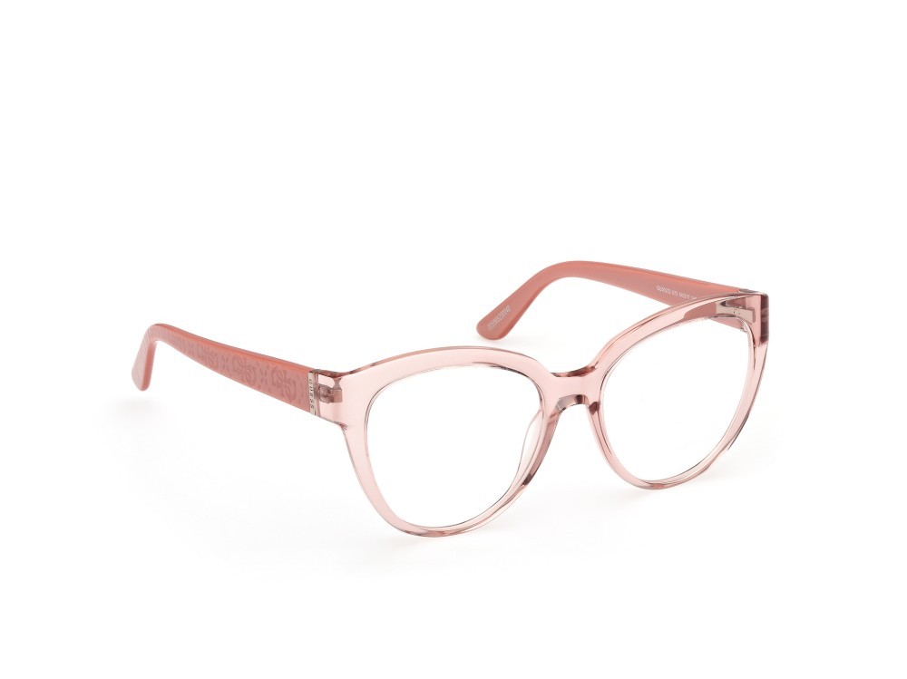 Occhiali da vista Guess GU50232 (072) colore  rosa chiaro lucido - rosa perlato forma cat eye 