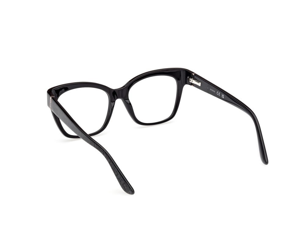 Occhiali da vista Guess GU50233 (001) colore nero lucido - nero perlato forma quadrato 