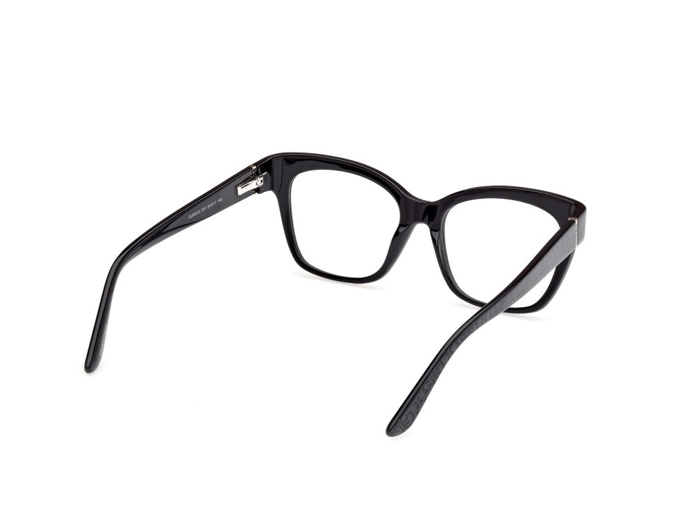Occhiali da vista Guess GU50233 (001) colore nero lucido - nero perlato forma quadrato 