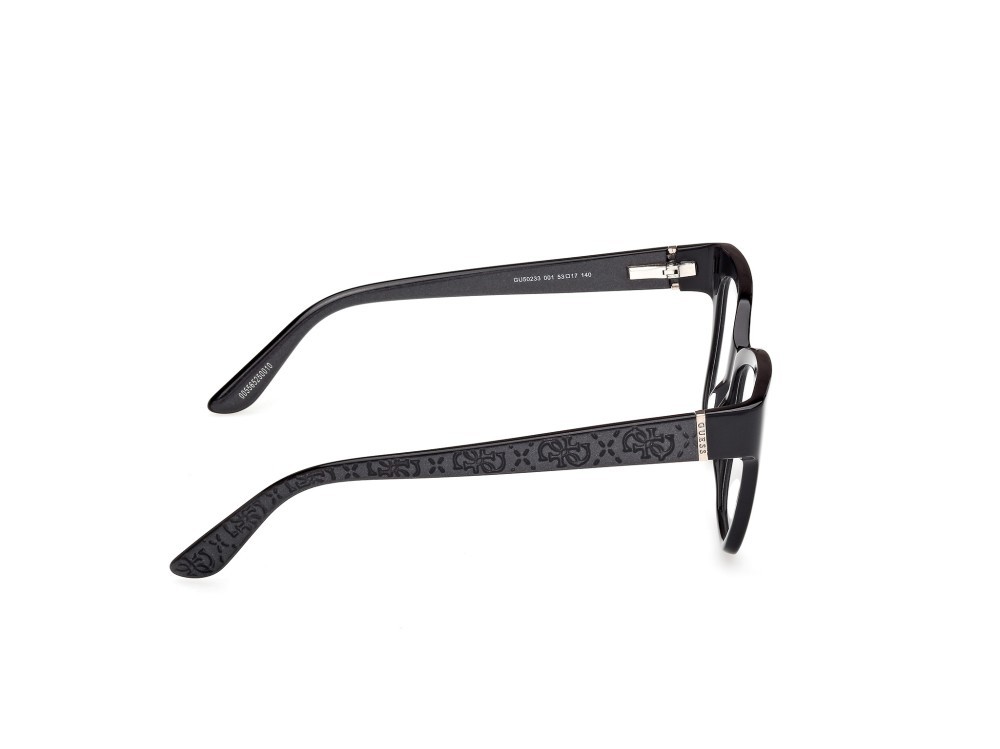 Occhiali da vista Guess GU50233 (001) colore nero lucido - nero perlato forma quadrato 