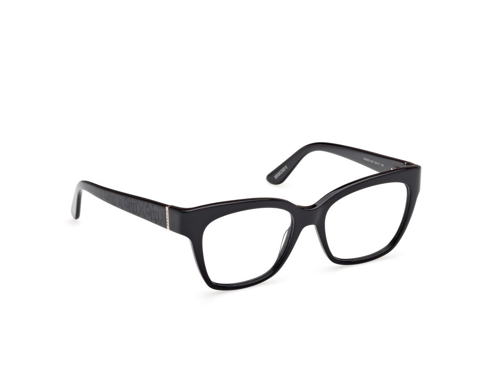 Occhiali da vista Guess GU50233 (001) colore nero lucido - nero perlato forma quadrato 