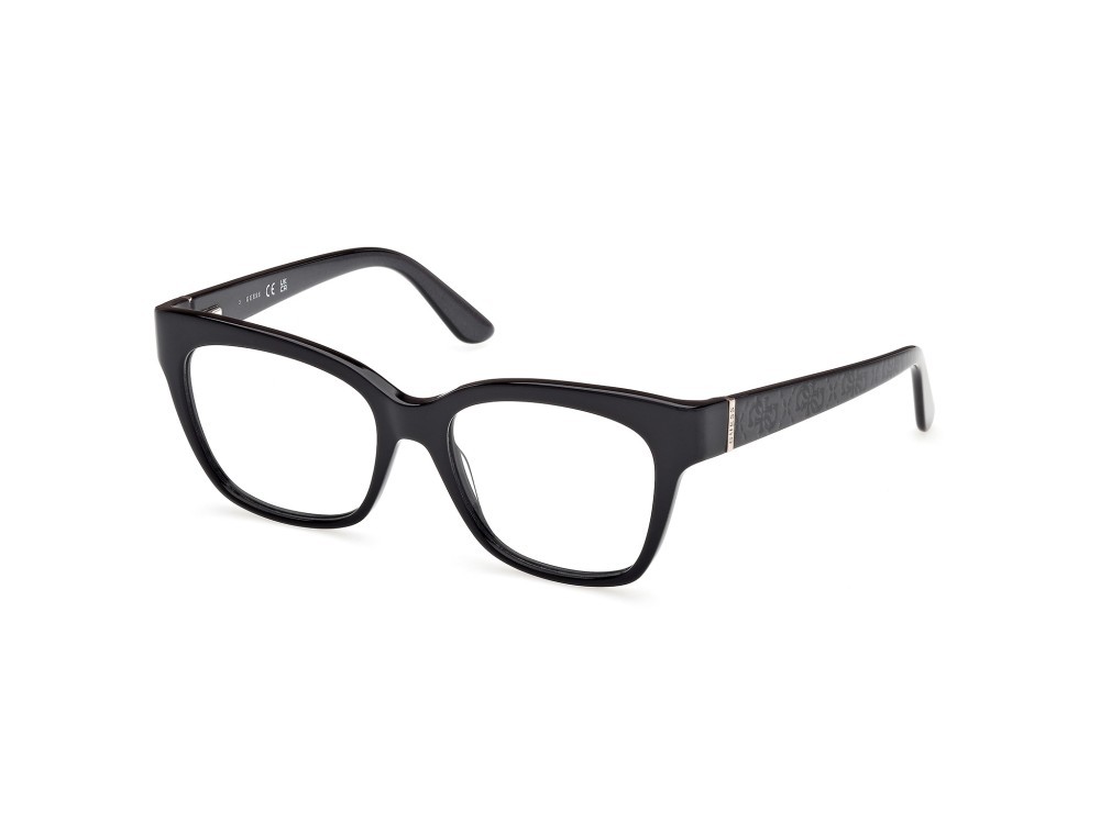 Occhiali da vista Guess GU50233 (001) colore nero lucido - nero perlato forma quadrato 