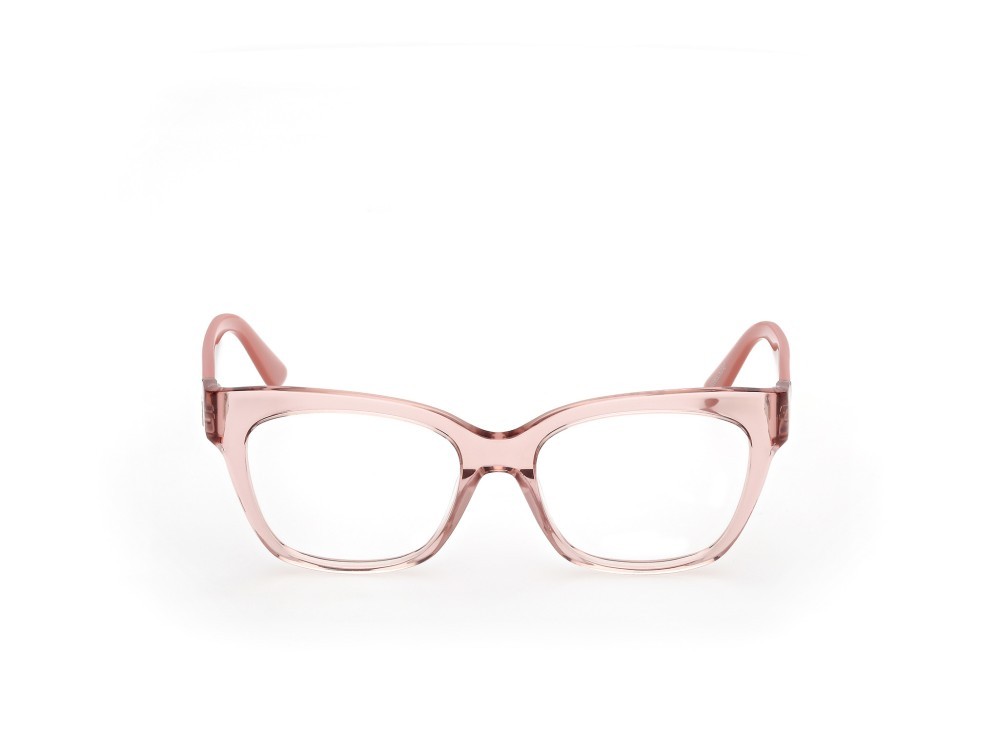 Eyeglasses Guess GU50233 (072) color rosa chiaro lucido - rosa perlato shape square 