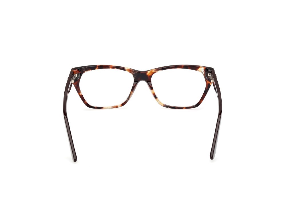 Occhiali da vista Guess GU50234 (052) colore avana scura - marrone scuro lucido forma geometrico 