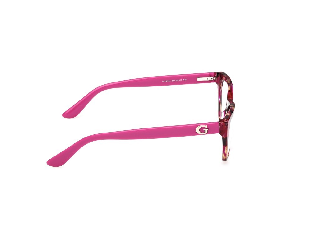 Occhiali da vista Guess GU50234 (078) colore lilla avana - lilla lucido forma geometrico 