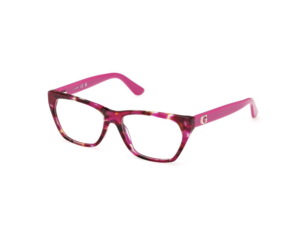 Occhiali da vista Guess GU50234 (078) colore lilla avana - lilla lucido forma geometrico 
