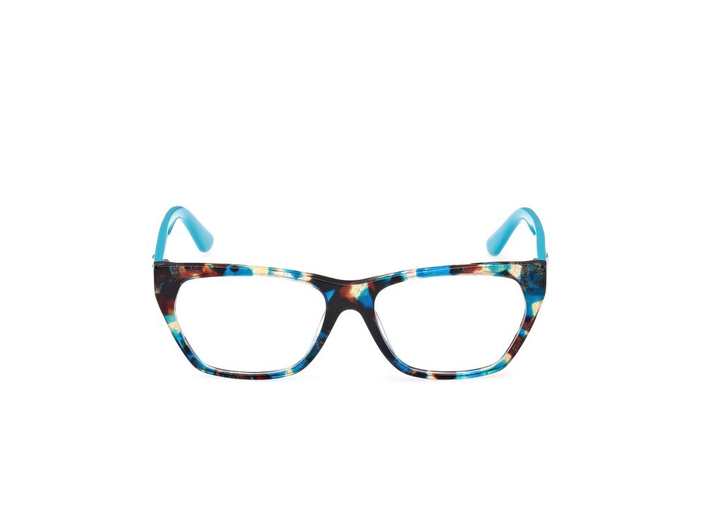 Occhiali da vista Guess GU50234 (087) colore turchese avana - turchese lucido forma geometrico 