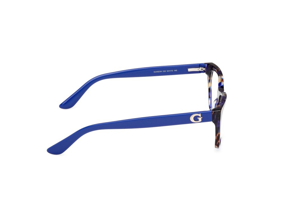 Occhiali da vista Guess GU50234 (092) colore blu avana - blu lucido forma geometrico 
