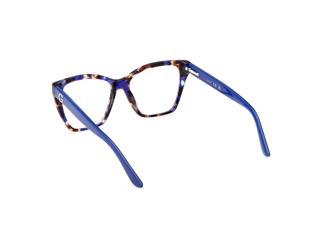 Occhiali da vista Guess GU50235 (092) colore blu - avana forma quadrato 