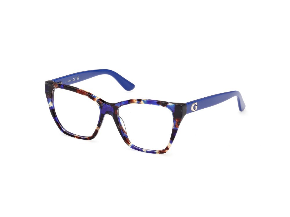 Occhiali da vista Guess GU50235 (092) colore blu - avana forma quadrato 