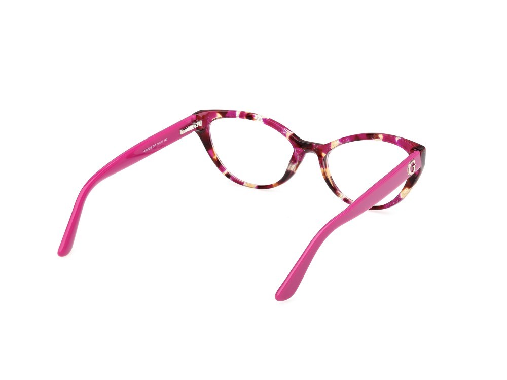 Eyeglasses Guess GU50236 (078) color  lilla avana - lilla lucido shape cat eye 