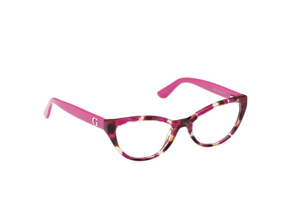 Eyeglasses Guess GU50236 (078) color  lilla avana - lilla lucido shape cat eye 