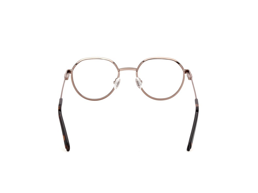 Eyeglasses Guess GU50239 (037) color bronzo scuro satinato lucido shape round 
