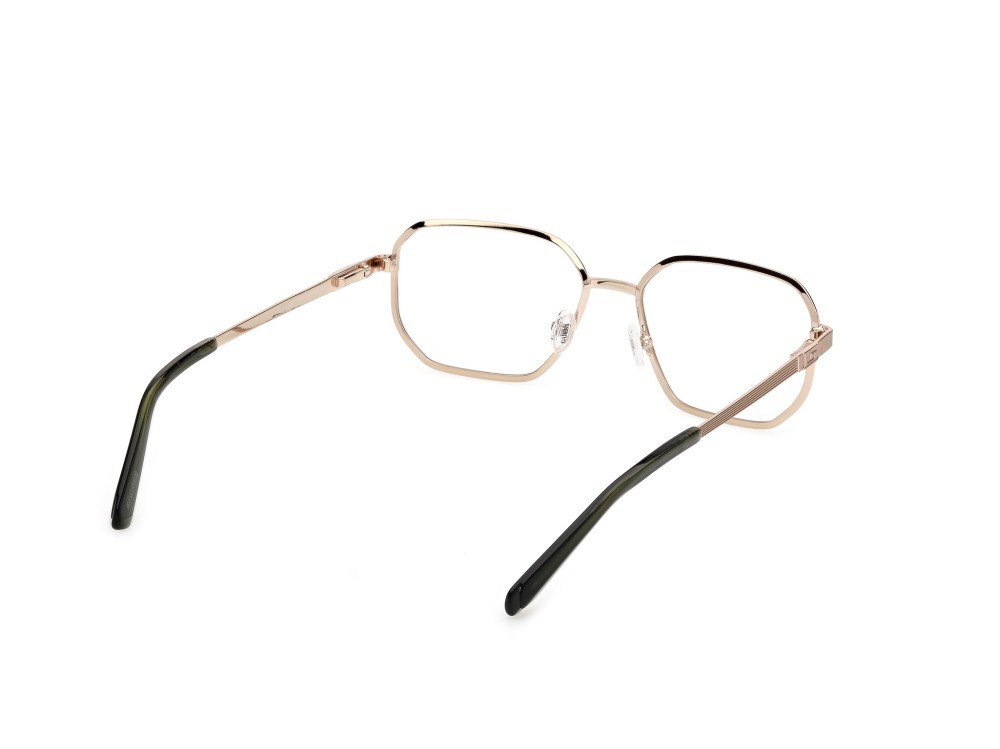 Eyeglasses Guess GU50240 (033) color oro pallido satinato lucido shape geometric 